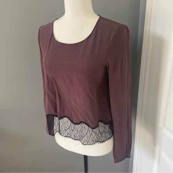 4 for $20 🖤 WILFRED Desaix 100% Silk Blouse - Picture 3 of 10